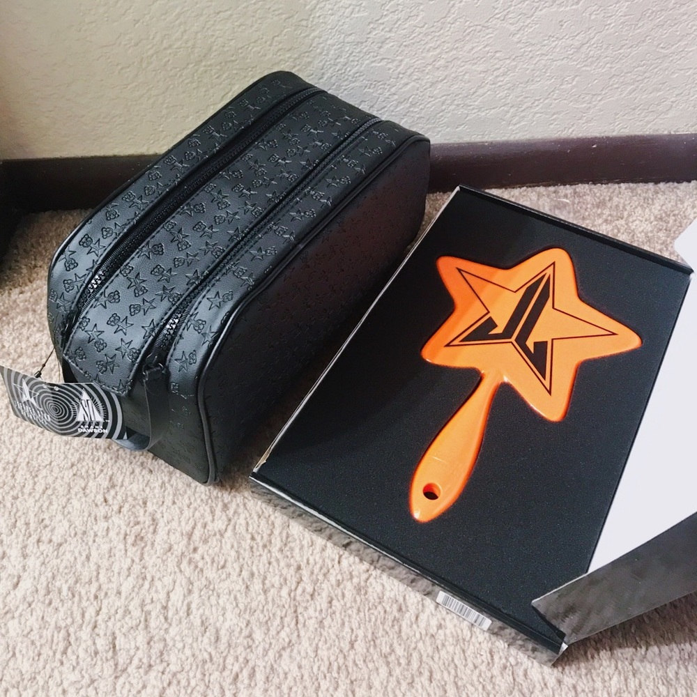 Jeffree star limited edition mirror and makeup bag